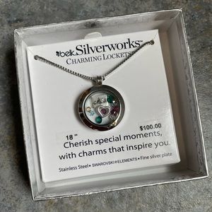 Gorgeous Swarovski Charming Locket MOM Necklace